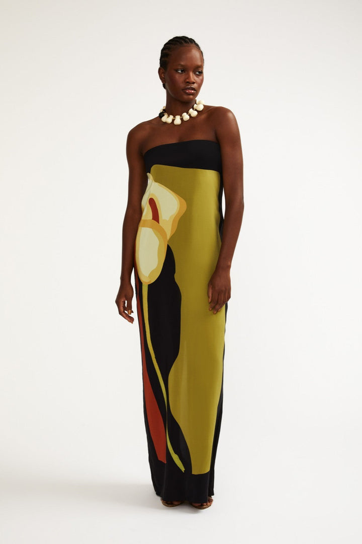 Abito Dalva nero e oro