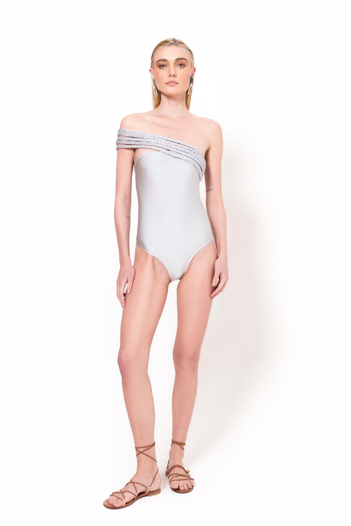 Costume intero Taormina Argento