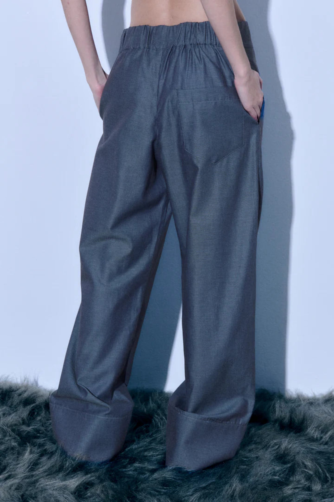 Anna Trousers in Blue Jeans