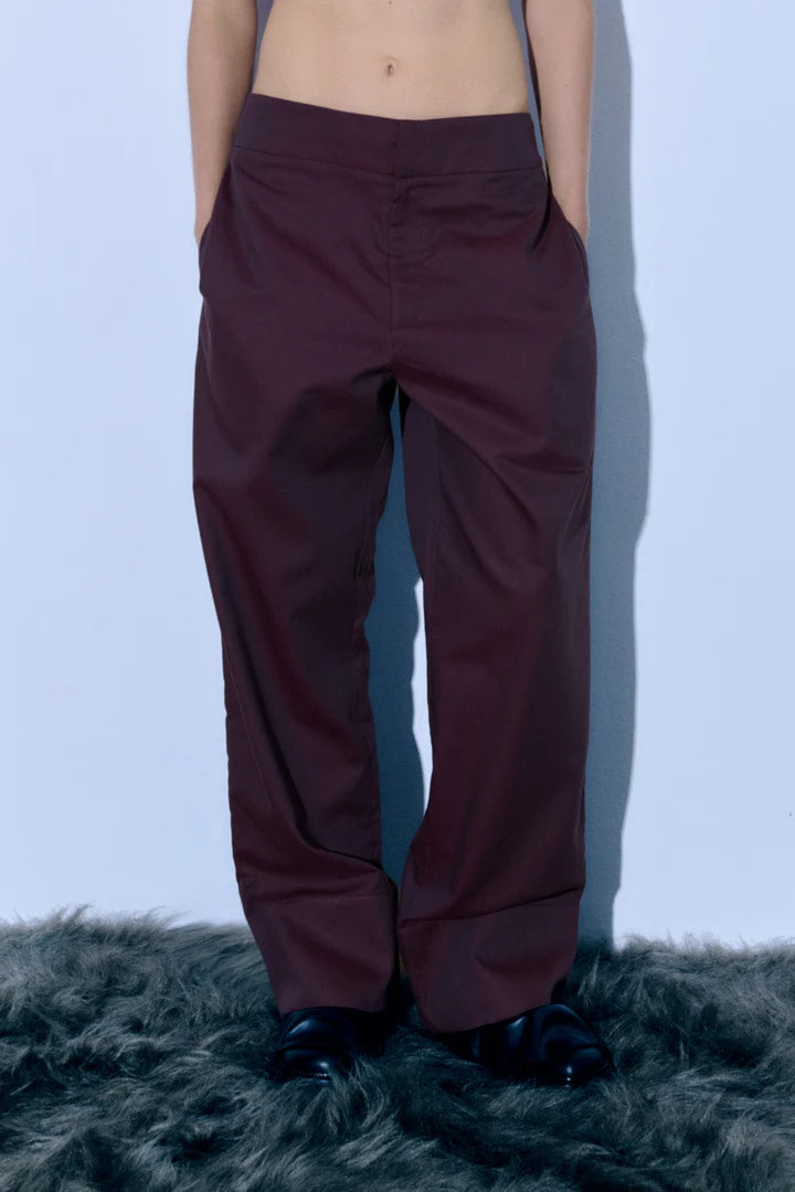 Anna Tailored Trousers Wine