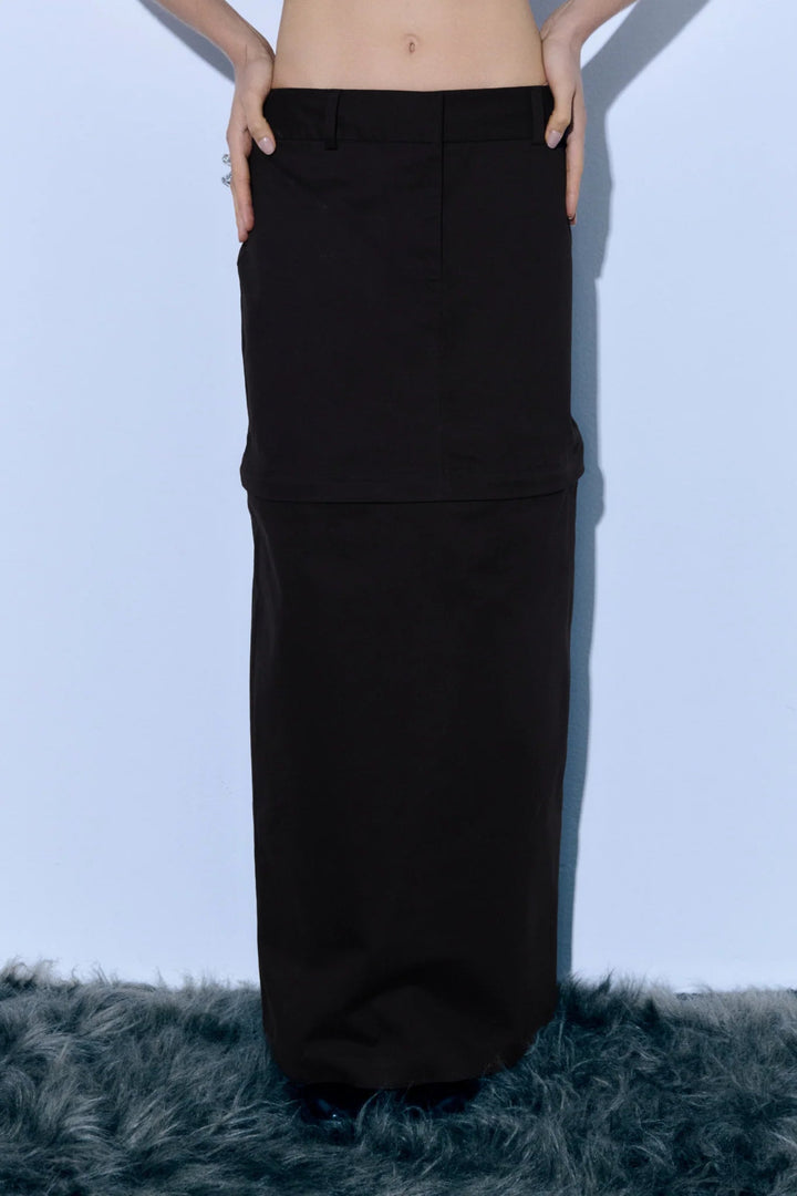 Gonna doppia sartoriale - Nera