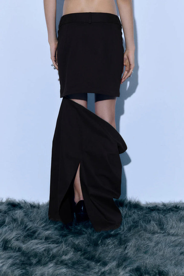 Gonna doppia sartoriale - Nera