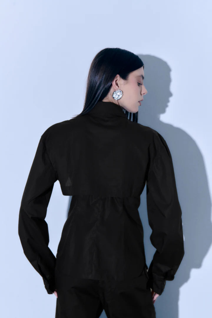 Anna Shirt Set in Black