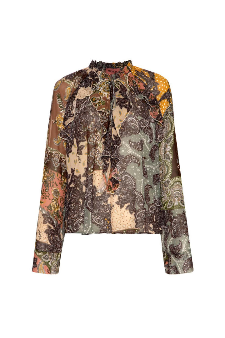 Paisley Carmel Blouse