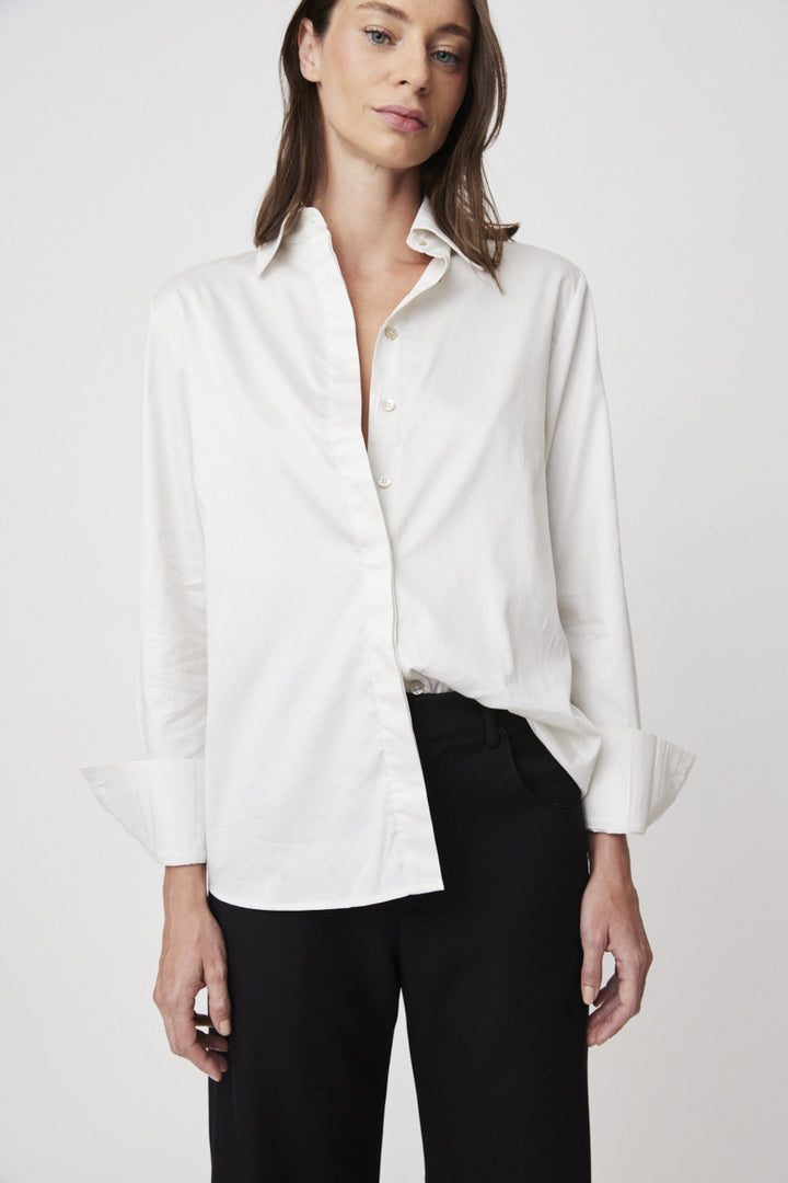 Daniela Classic Off-White Cotton Shirt
