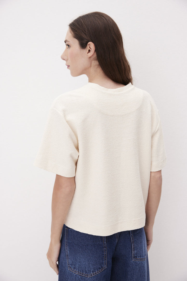 Amanda Textured Cotton T-Shirt