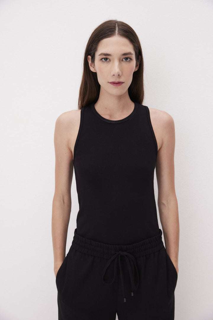 Isabel Basic Black Tank Top