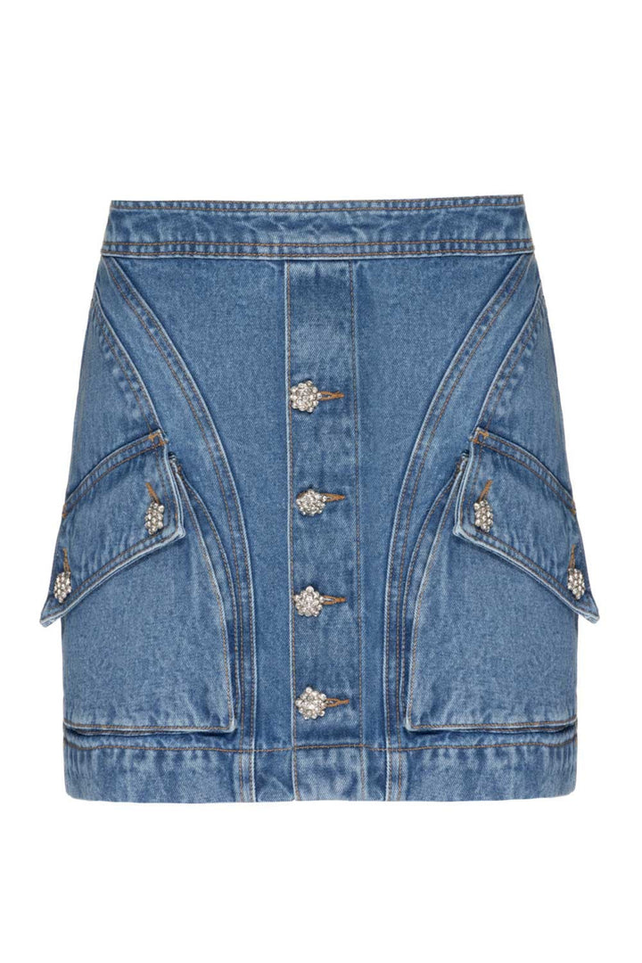Oceano Denim Mini Skirt