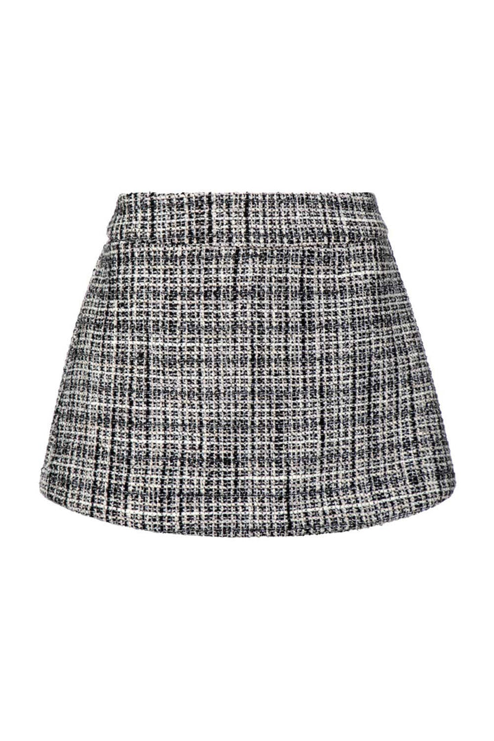 Maricy Black & White Tweed Skort