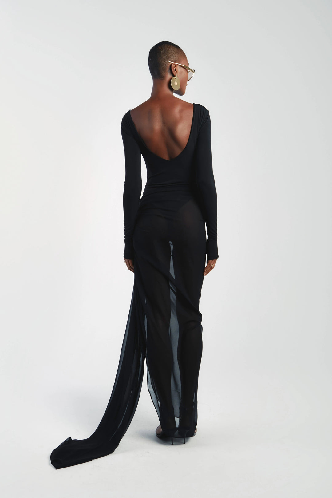 Nita Black Bodysuit