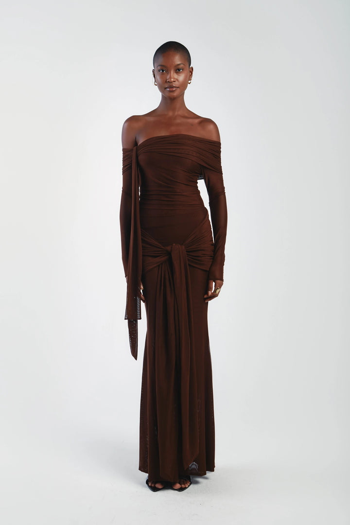 Gonna lunga Anne  Brown Cioccolato