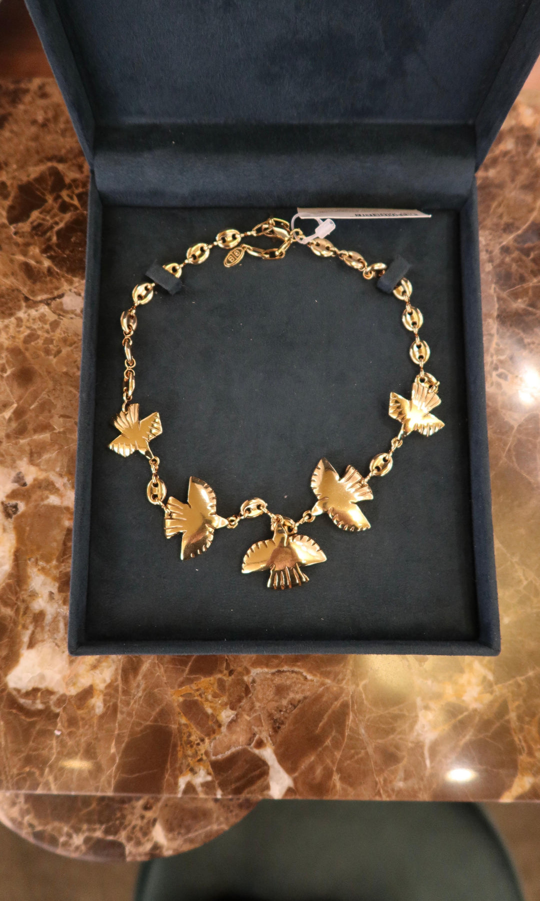 GOLD BIRDS NECKLACE
