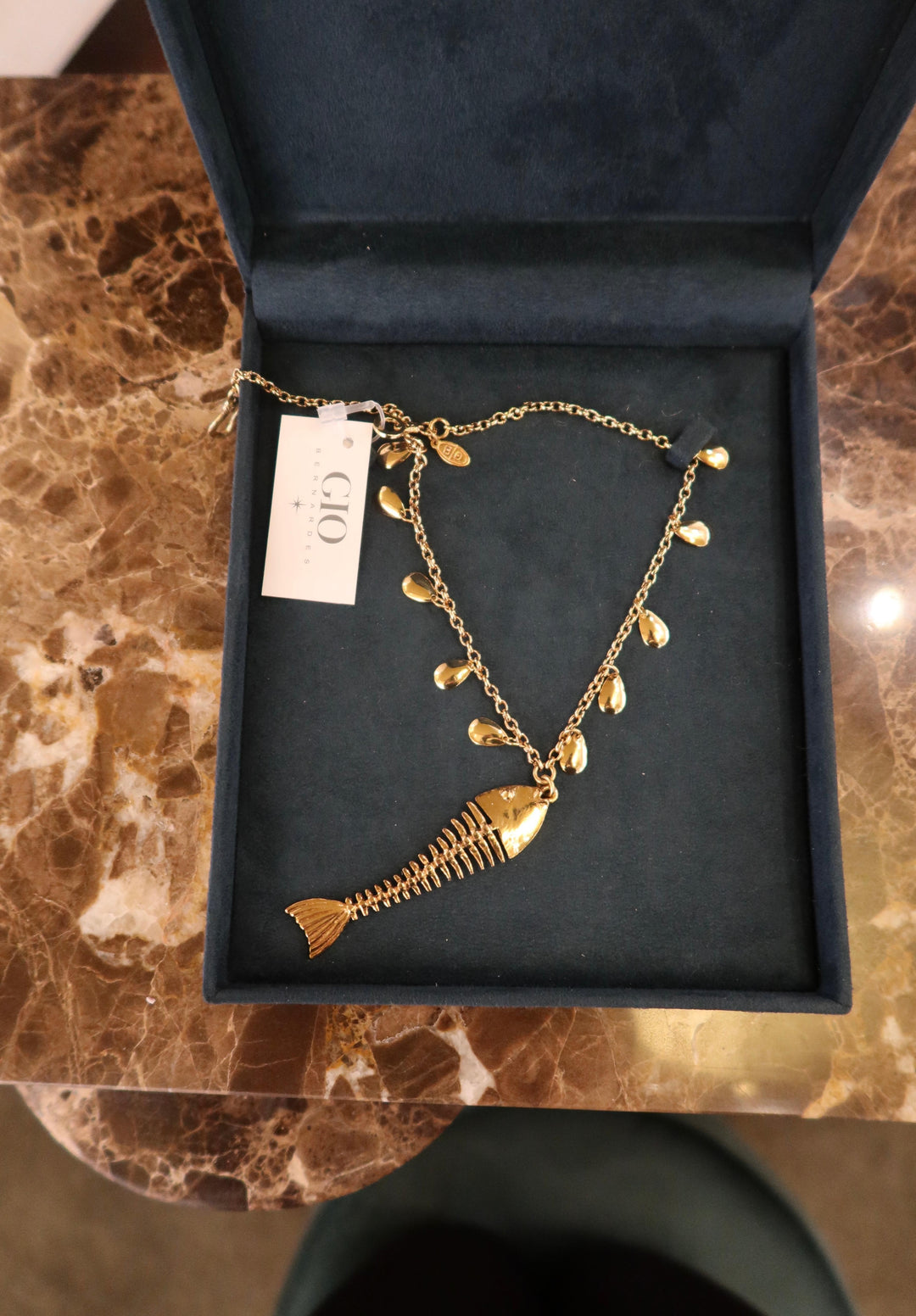 GOLDEN FISH NECKLACE