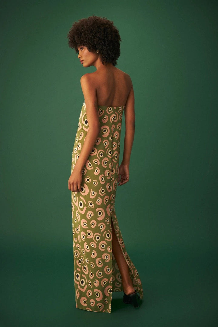 Abito Dalva Frou Frou Lino Nero