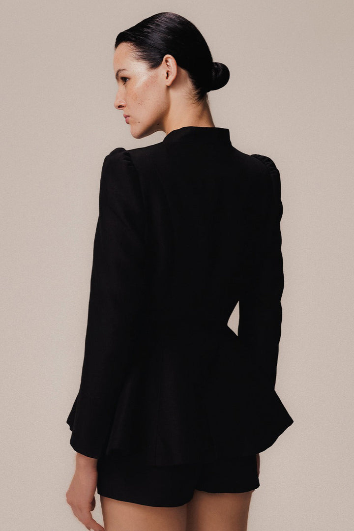 Blazer Organa a maniche lunghe nero