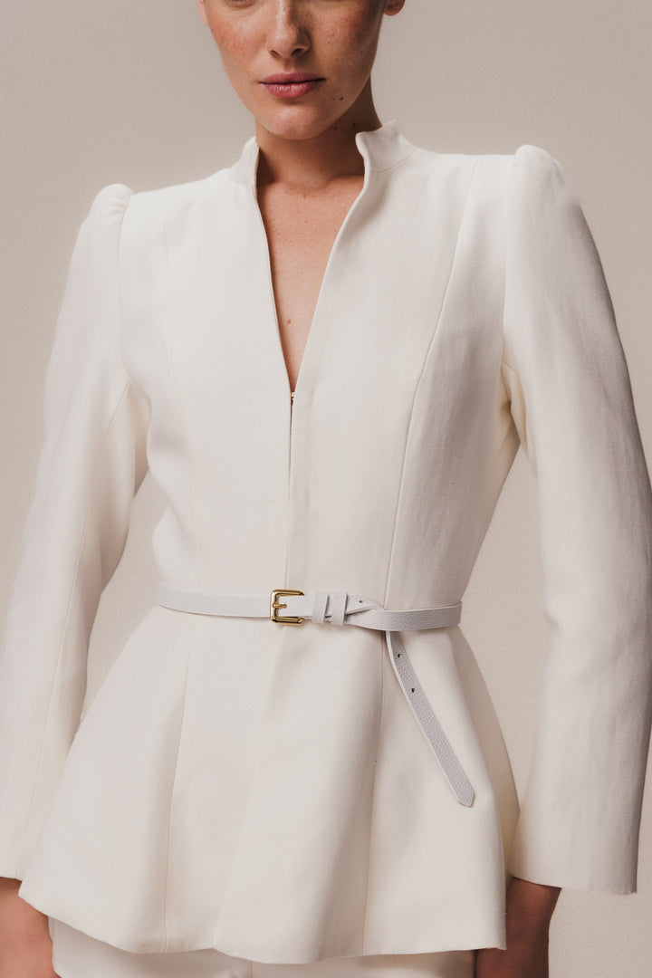 Blazer Organa a maniche lunghe bianco