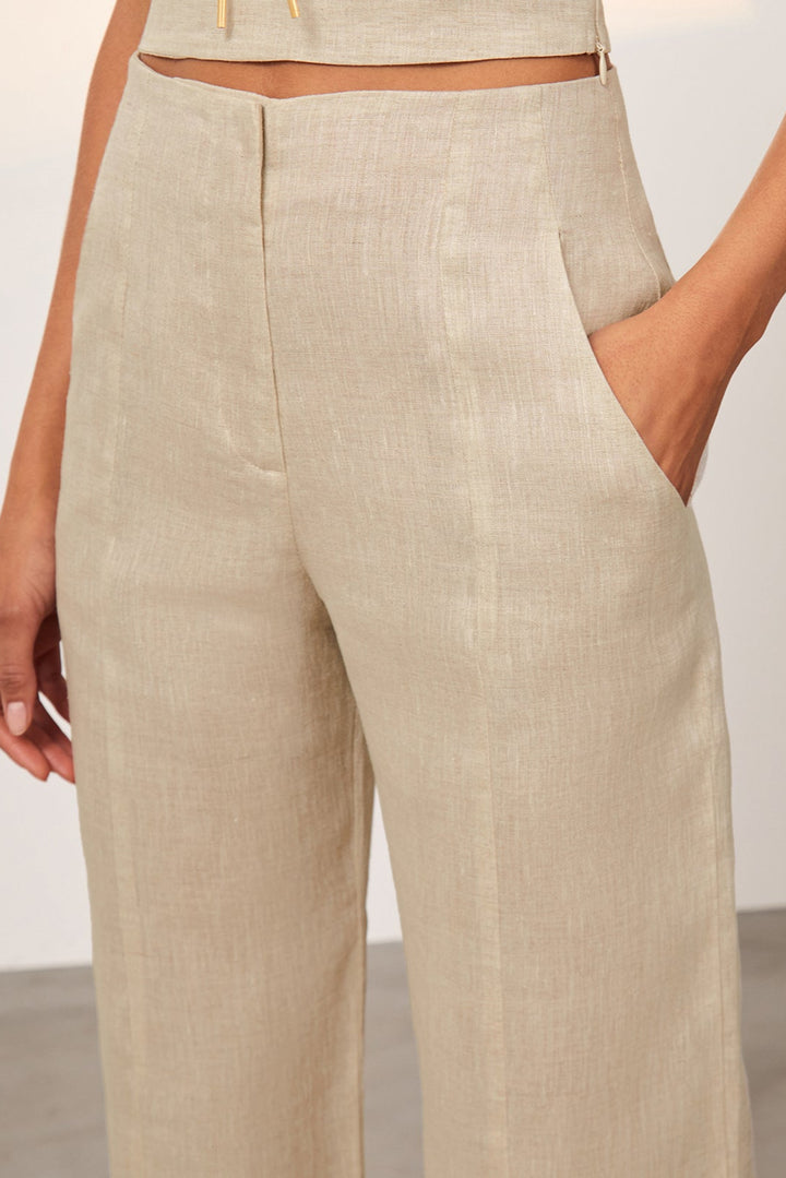 Whitney Straight Pants Natural