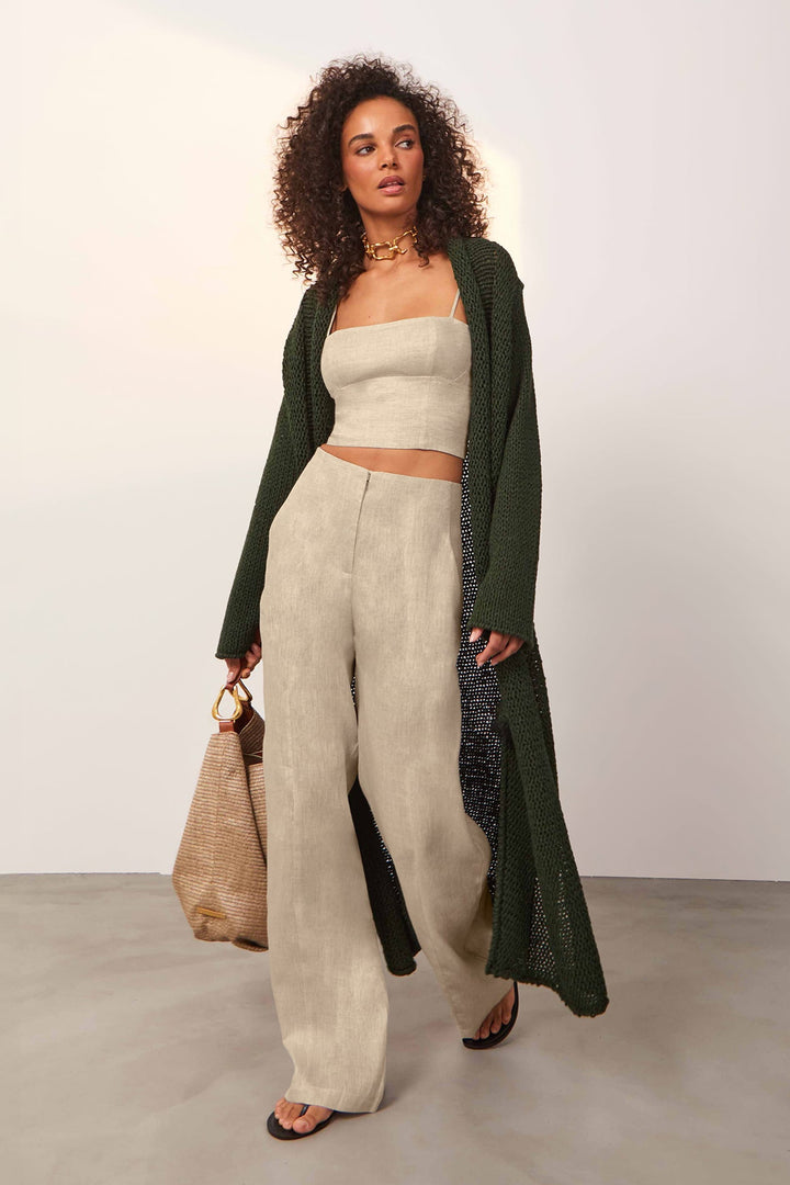 Whitney Straight Pants Natural