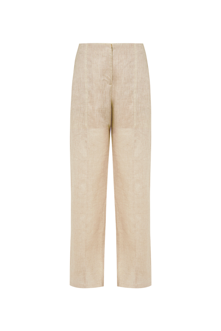 Whitney Straight Pants Natural