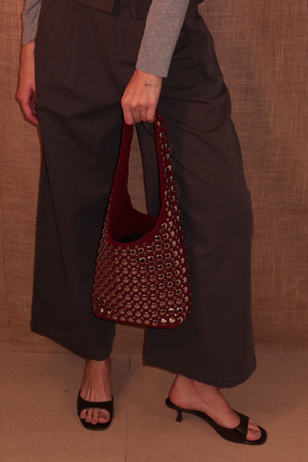 Icon Shoulder Bag Burgundy