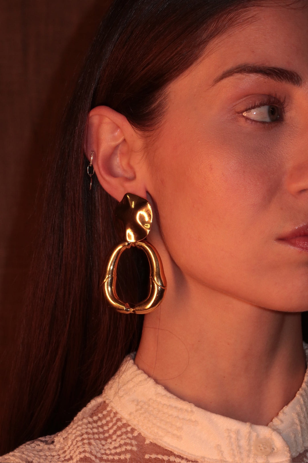 Golden Link Earrings