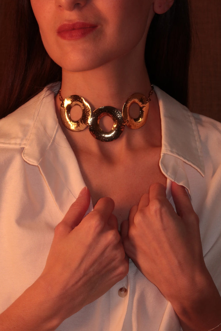 Gold Hoop Necklace