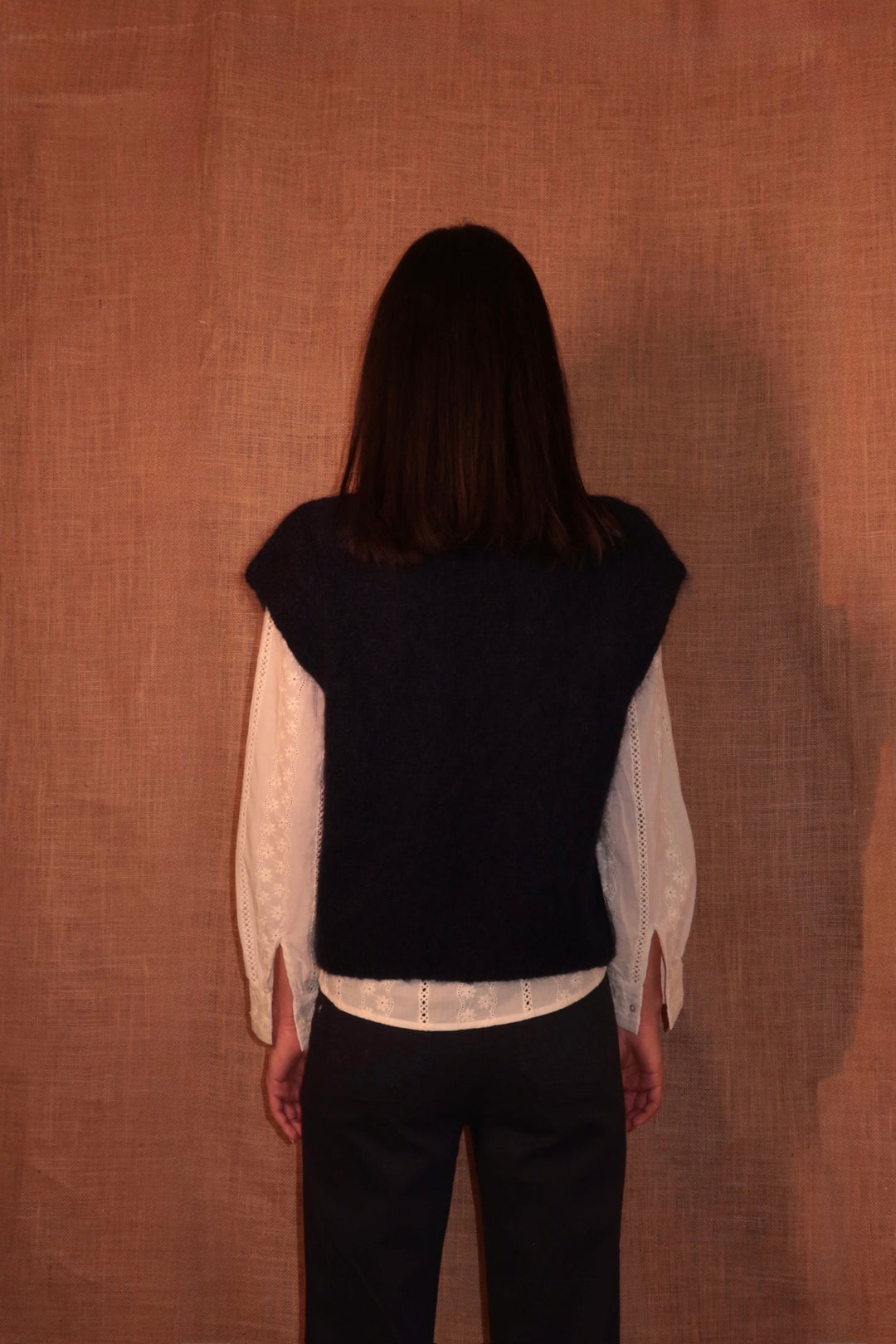 Alma Knit Vest Marine