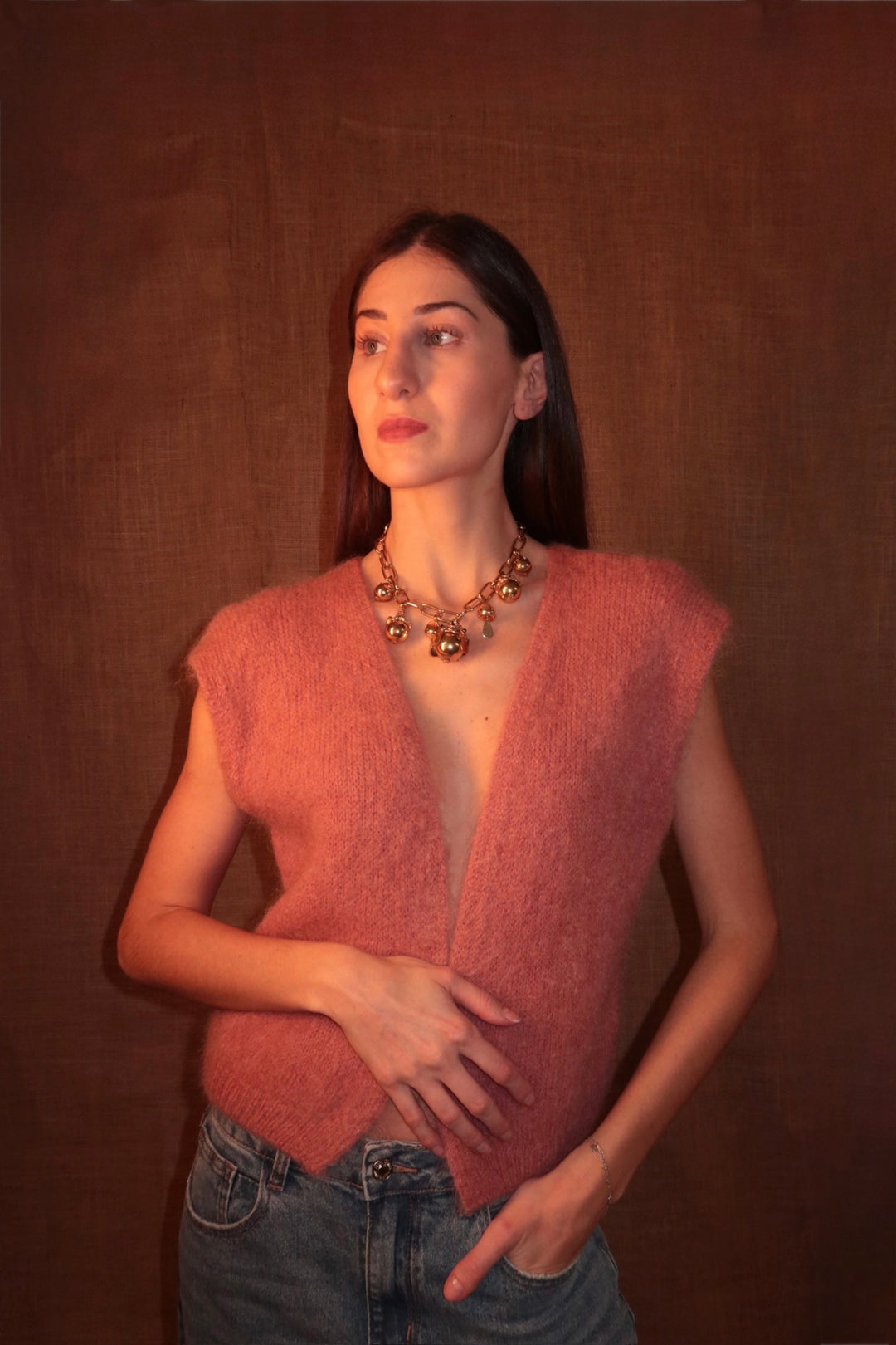 Golden Tulips Necklace