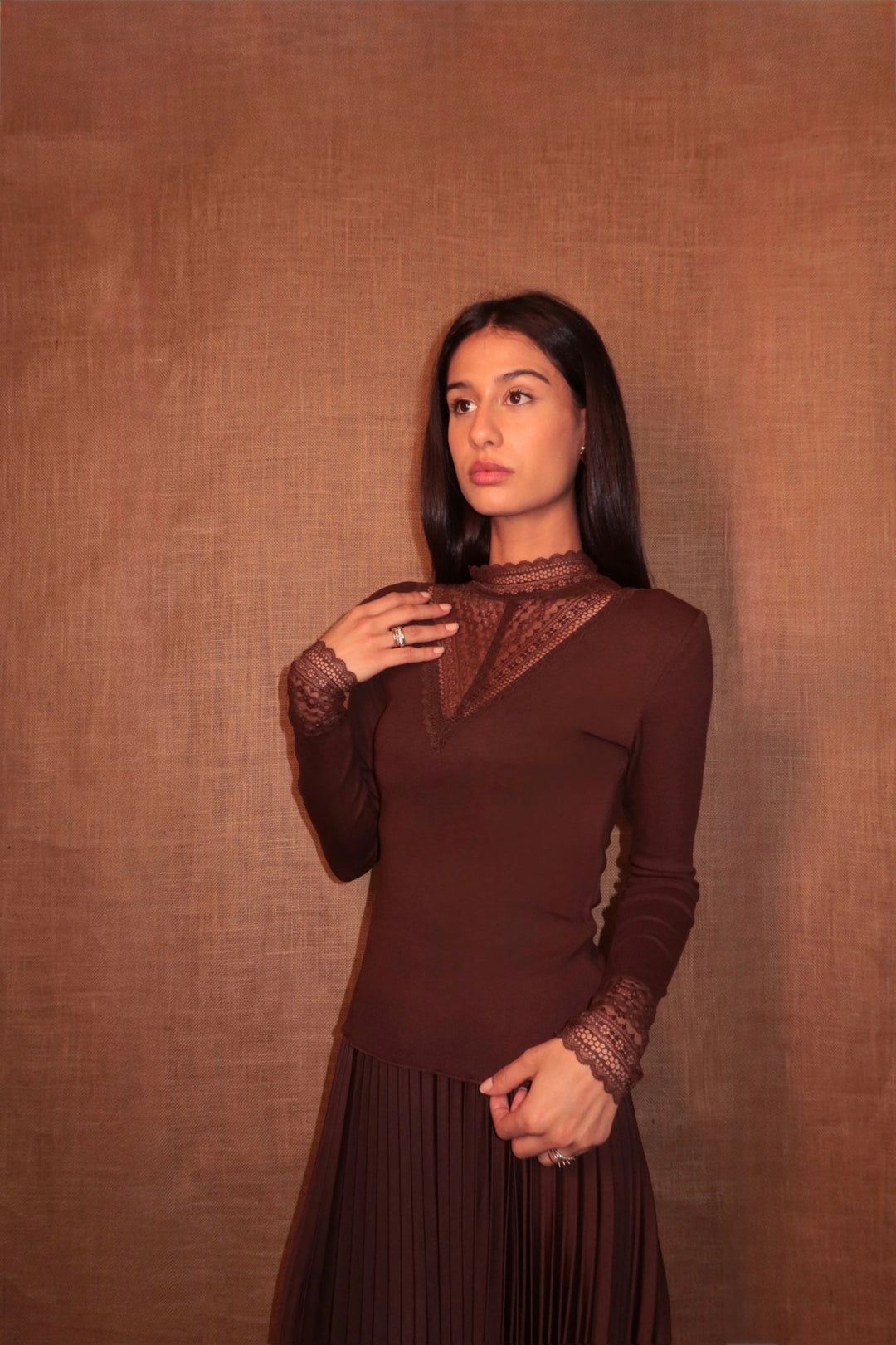 Gio Top Brown