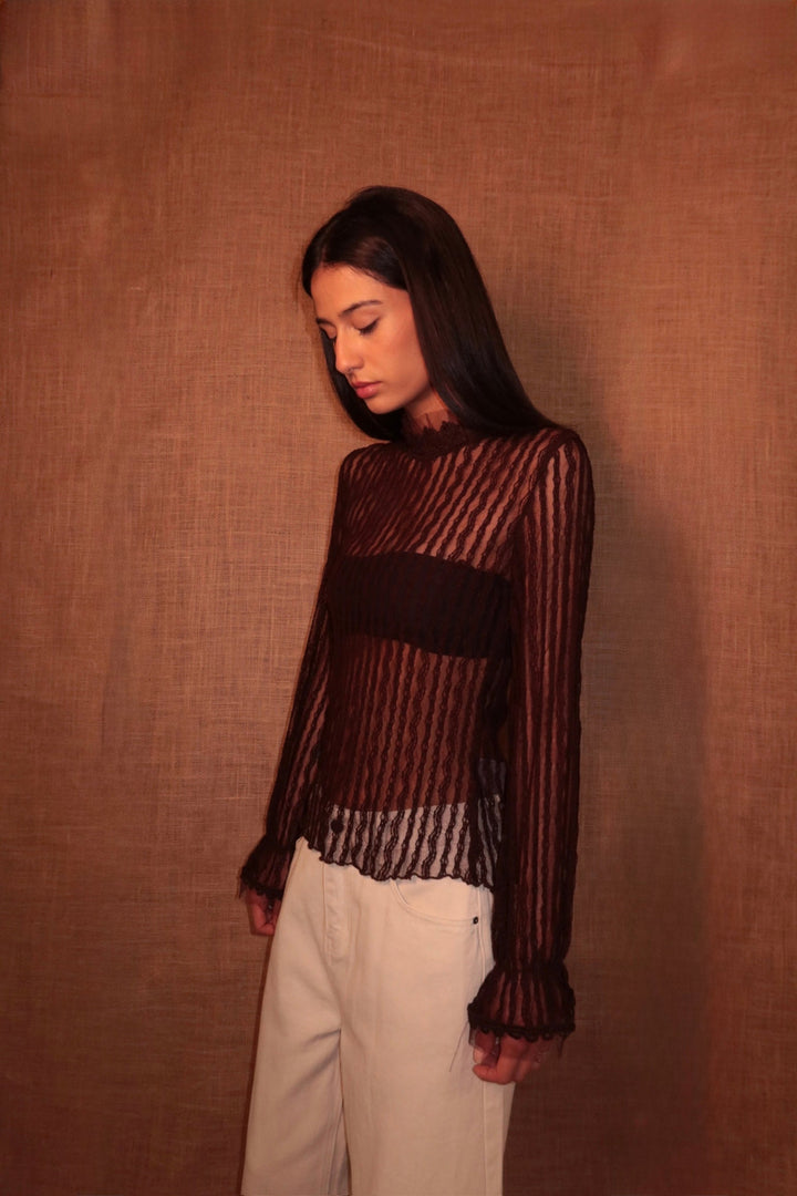 Lucy Top Brown