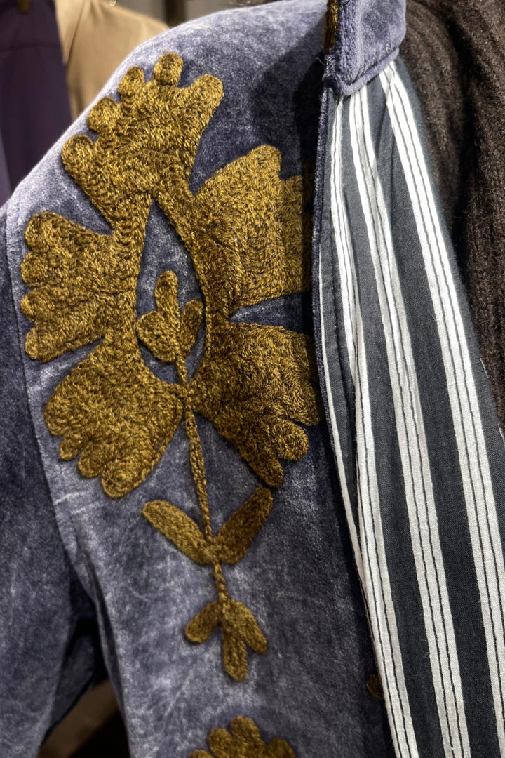 Velvet Camilla Coat Blu