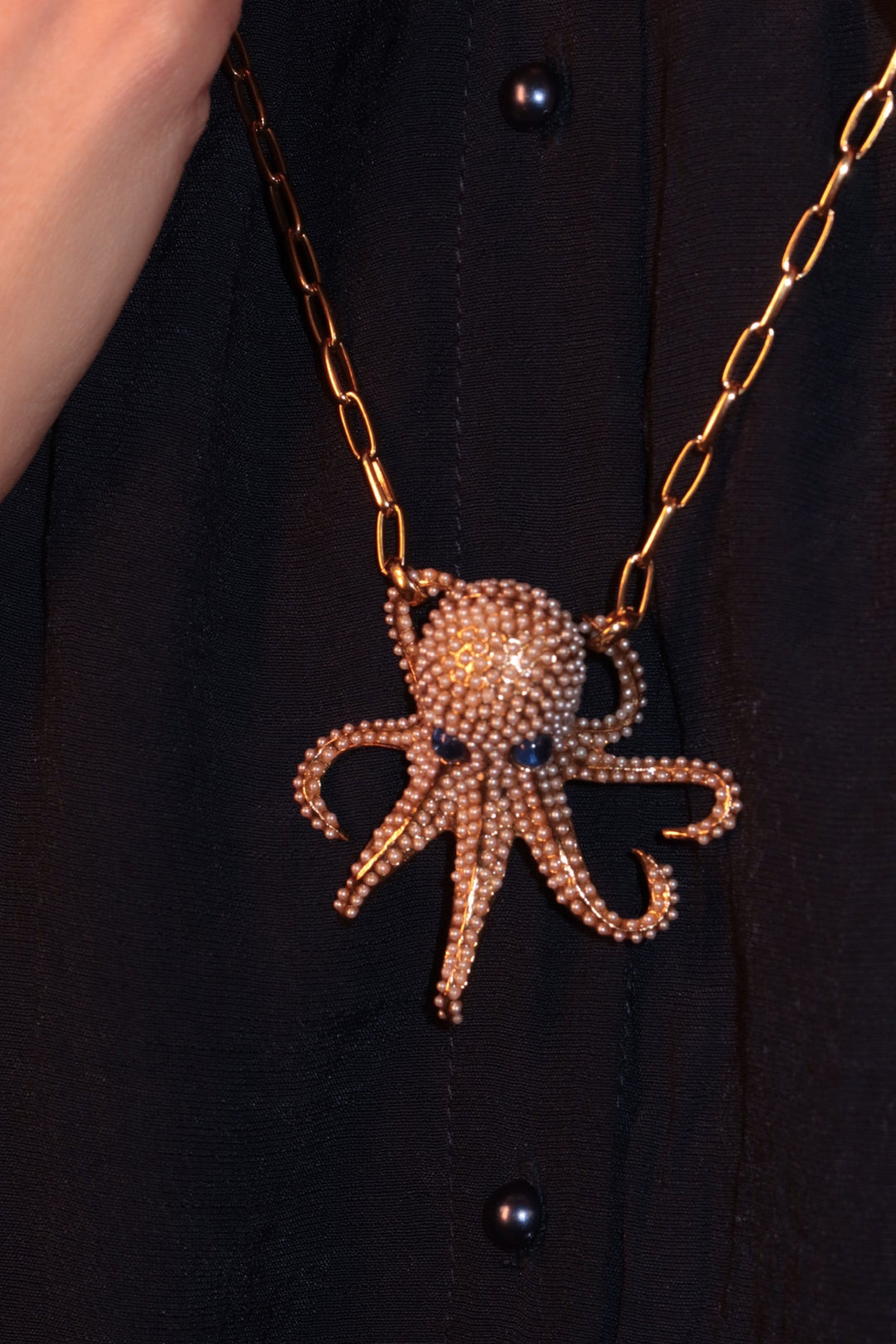 Pearl Octopus Necklace