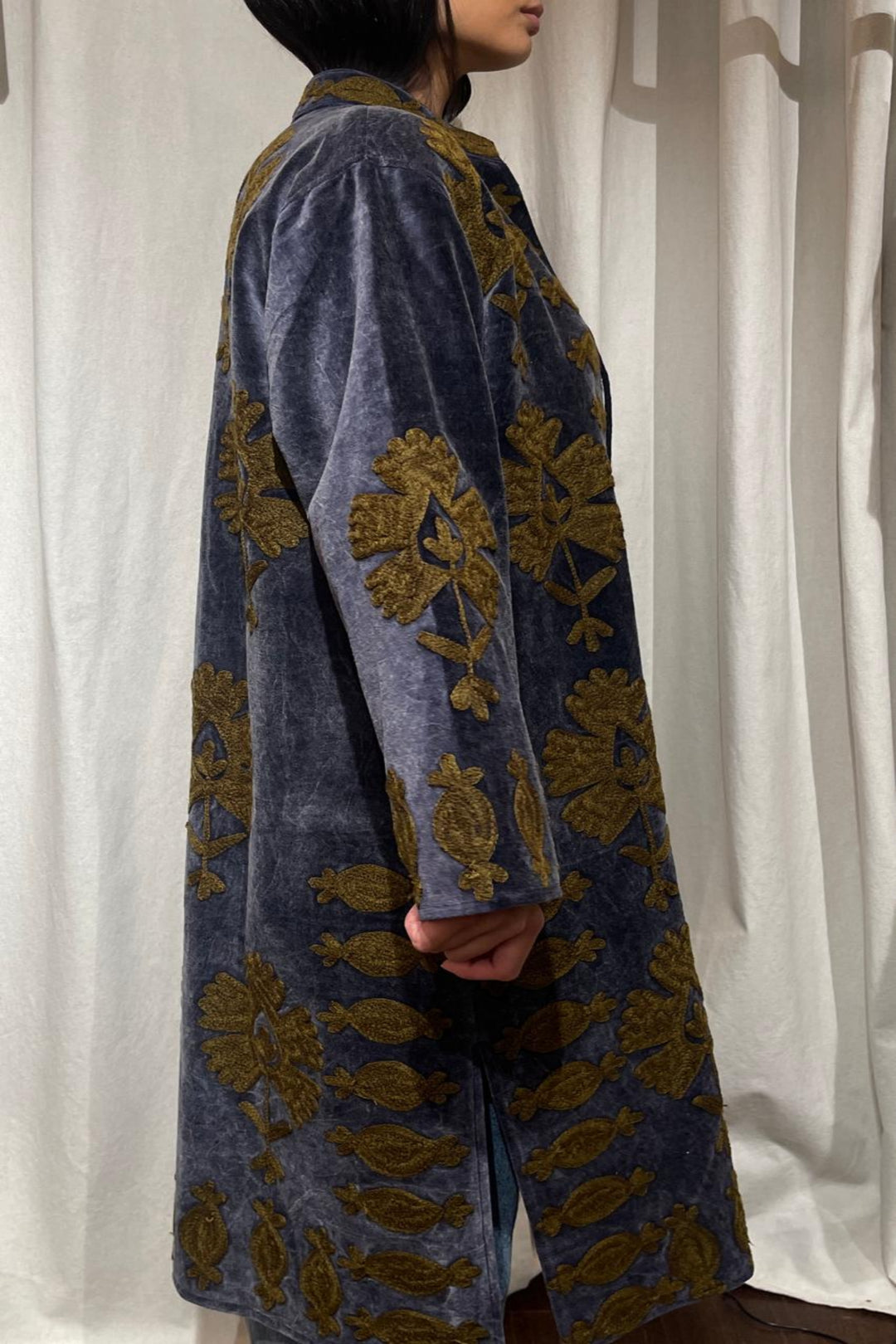 Velvet Camilla Coat Blu