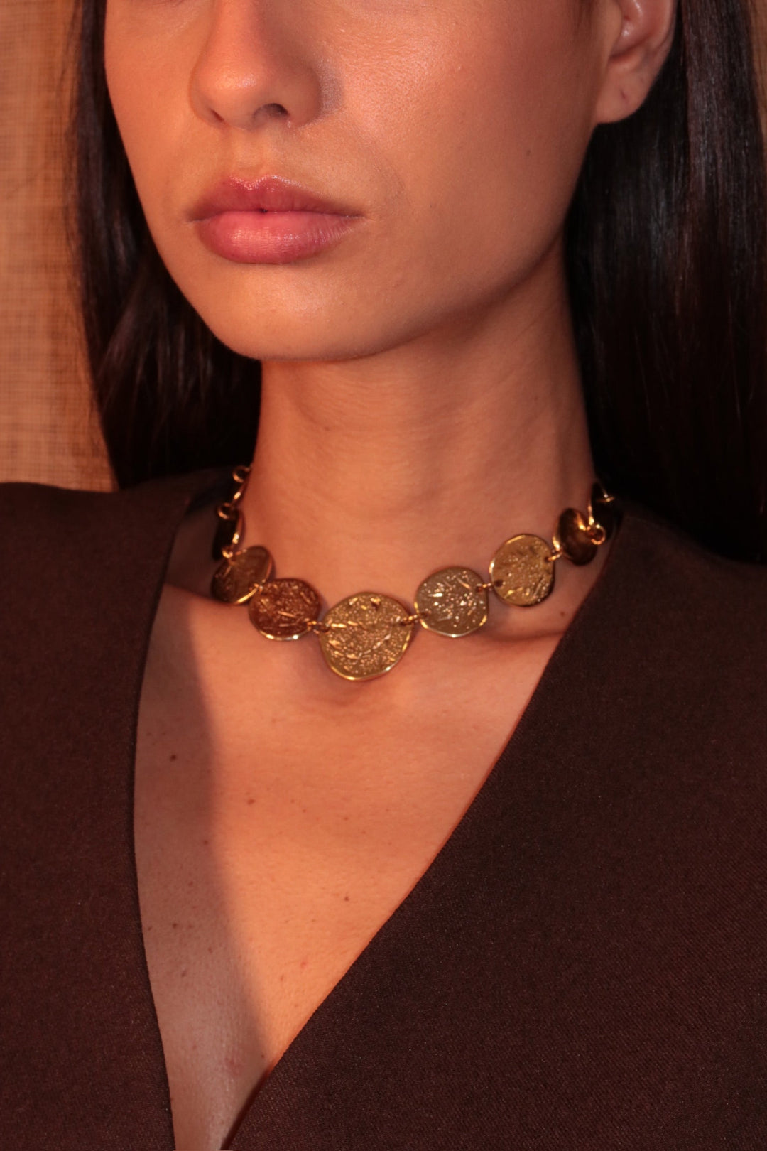 Collana girocollo con monete