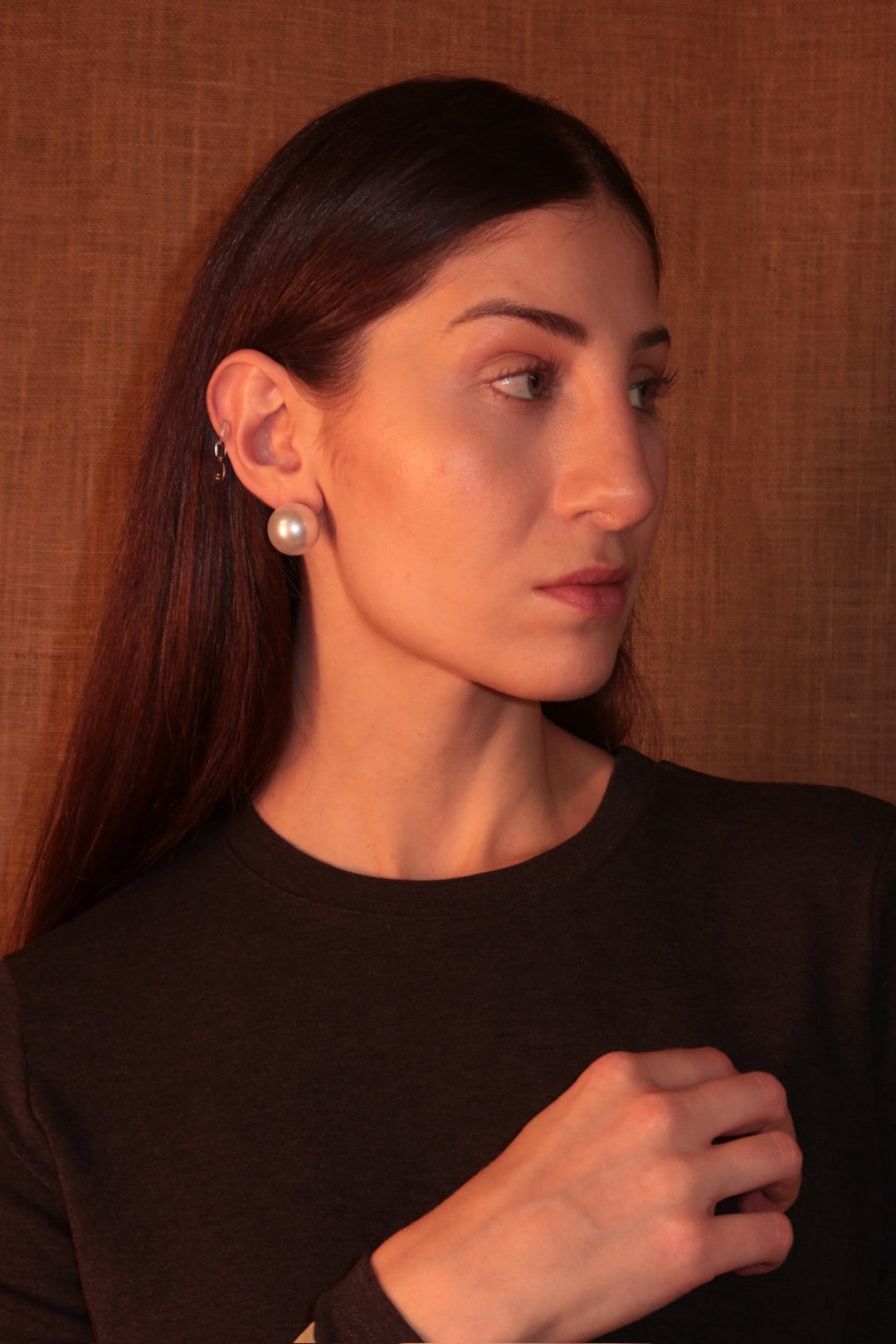 Medium Pearl Ball Earrings