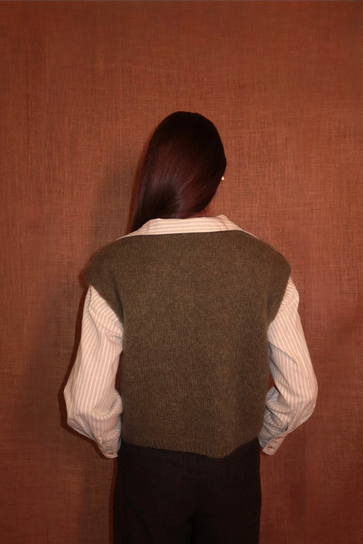 Alma Knit Vest Pistachio