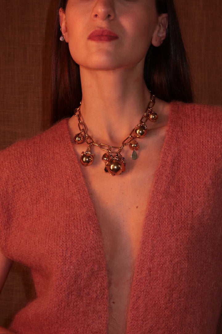 Golden Tulips Necklace