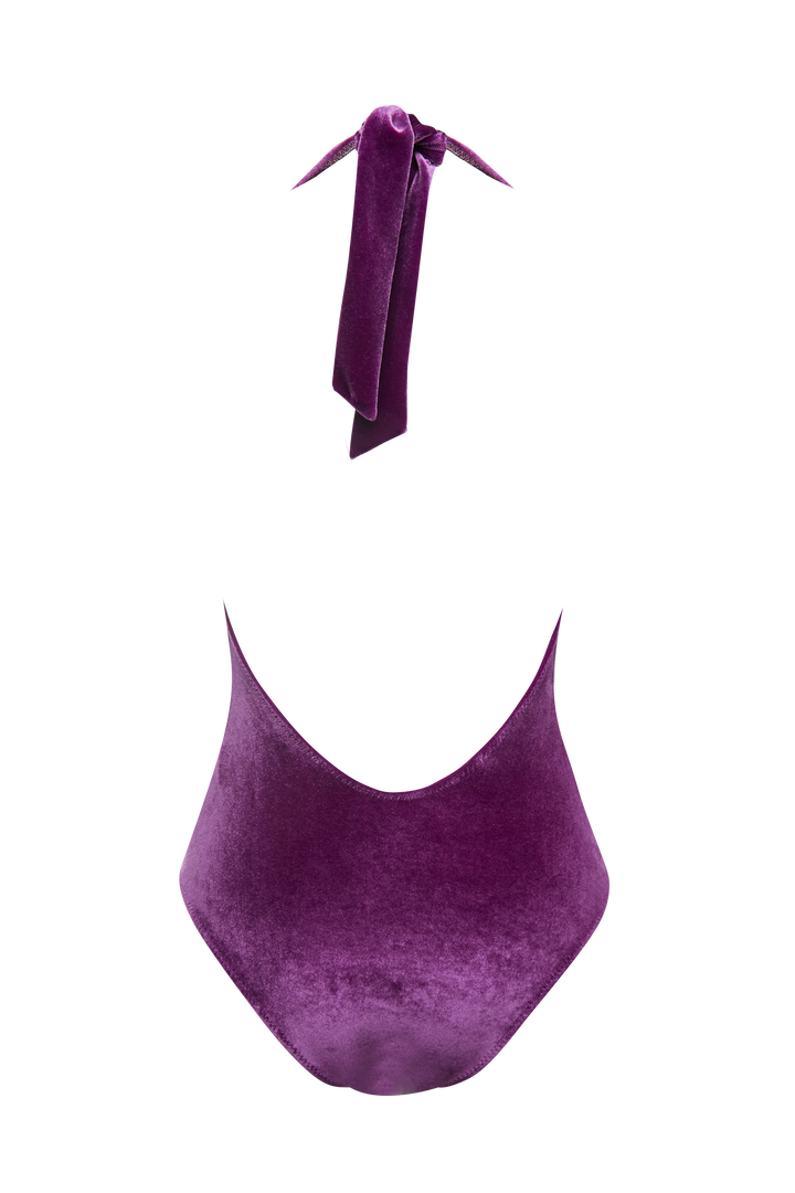 Cool Pink Velvet Swimsuit