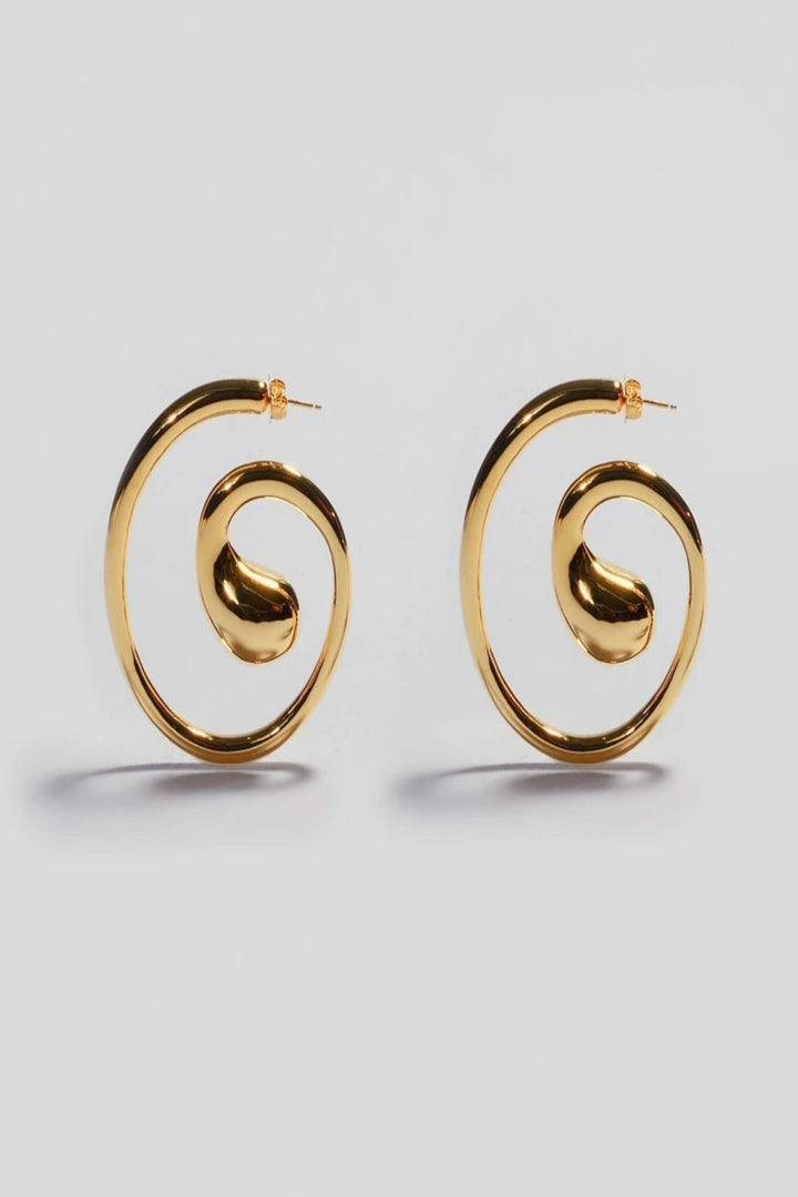 Buddy Hoop Earrings in Gold