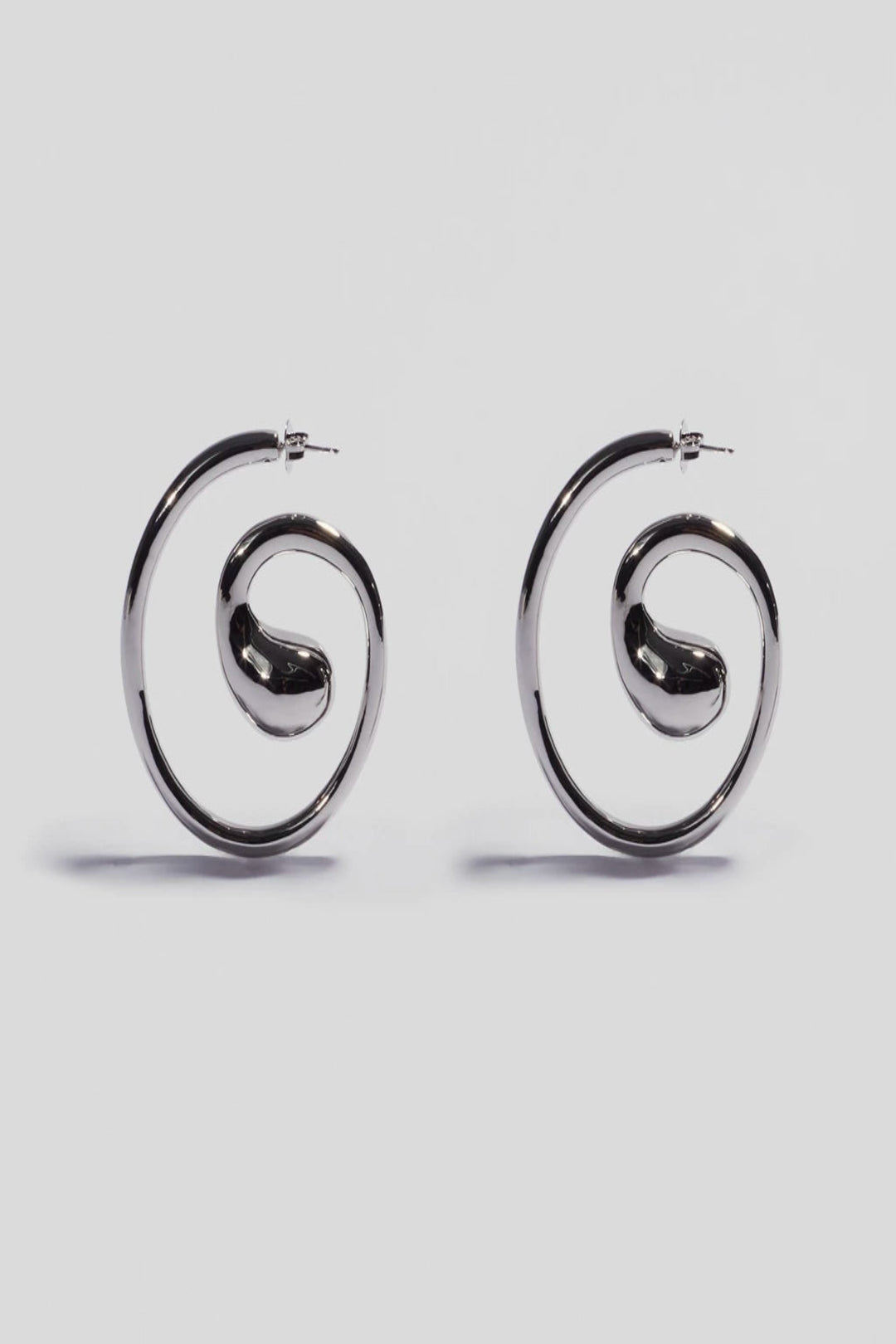 Buddy Hoop Earrings in Silver