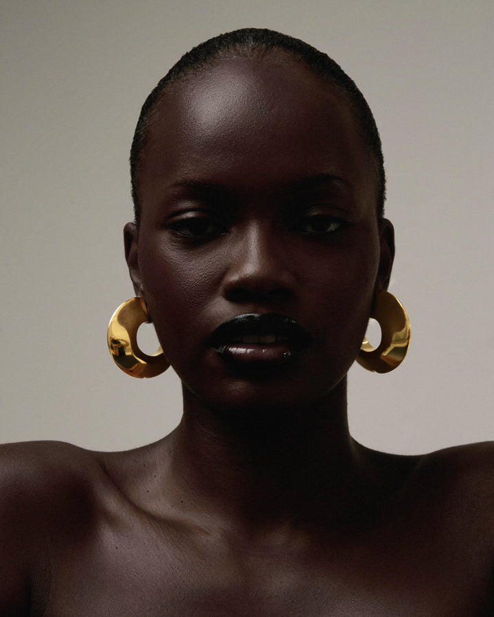 Gold Electry Hoop Earrings