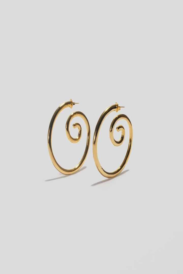Timbre Hoop Earrings in Gold