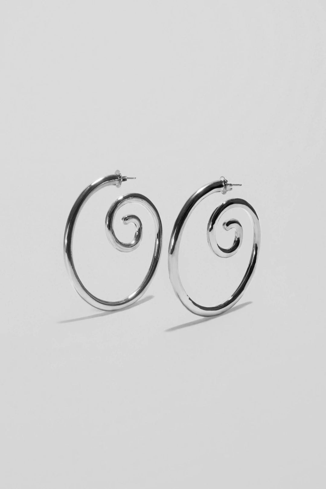 Timbre Hoop Earrings in Silver