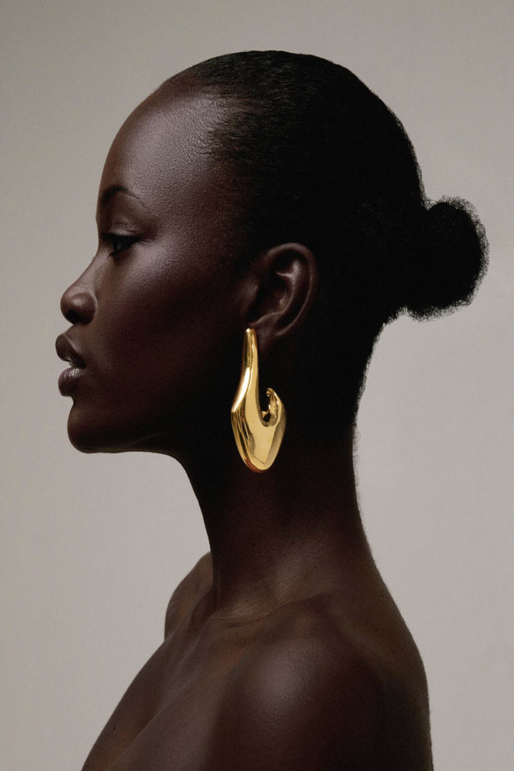 Uniky Hoop Earrings in Gold