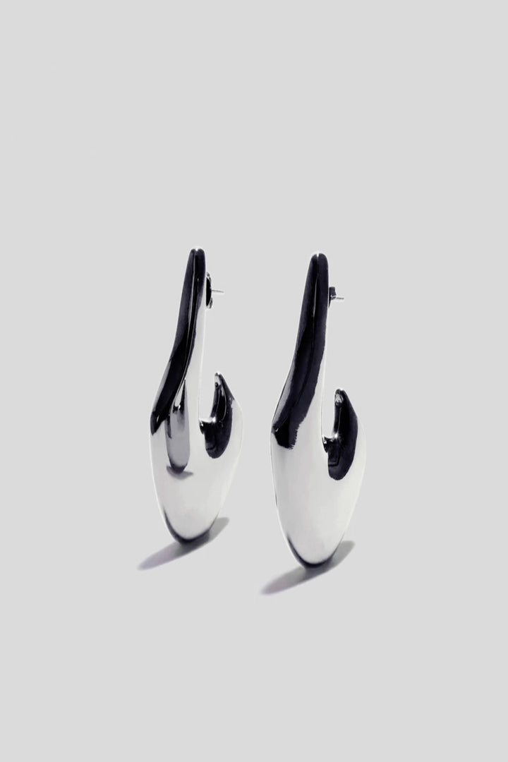 Uniky Hoop Earrings in Silver