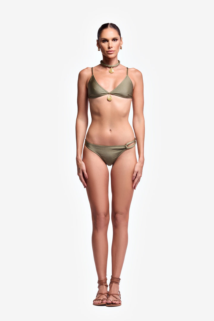 Costa Esmeralda Bikini in Citrine with Choker