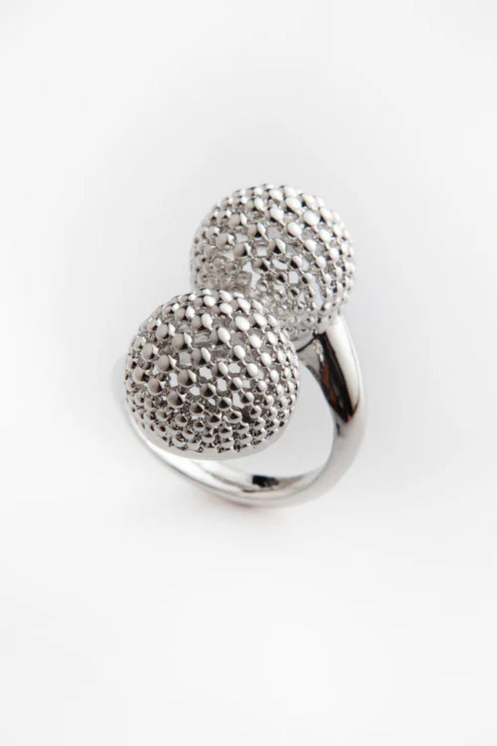 Double Crochet Ring – Silver