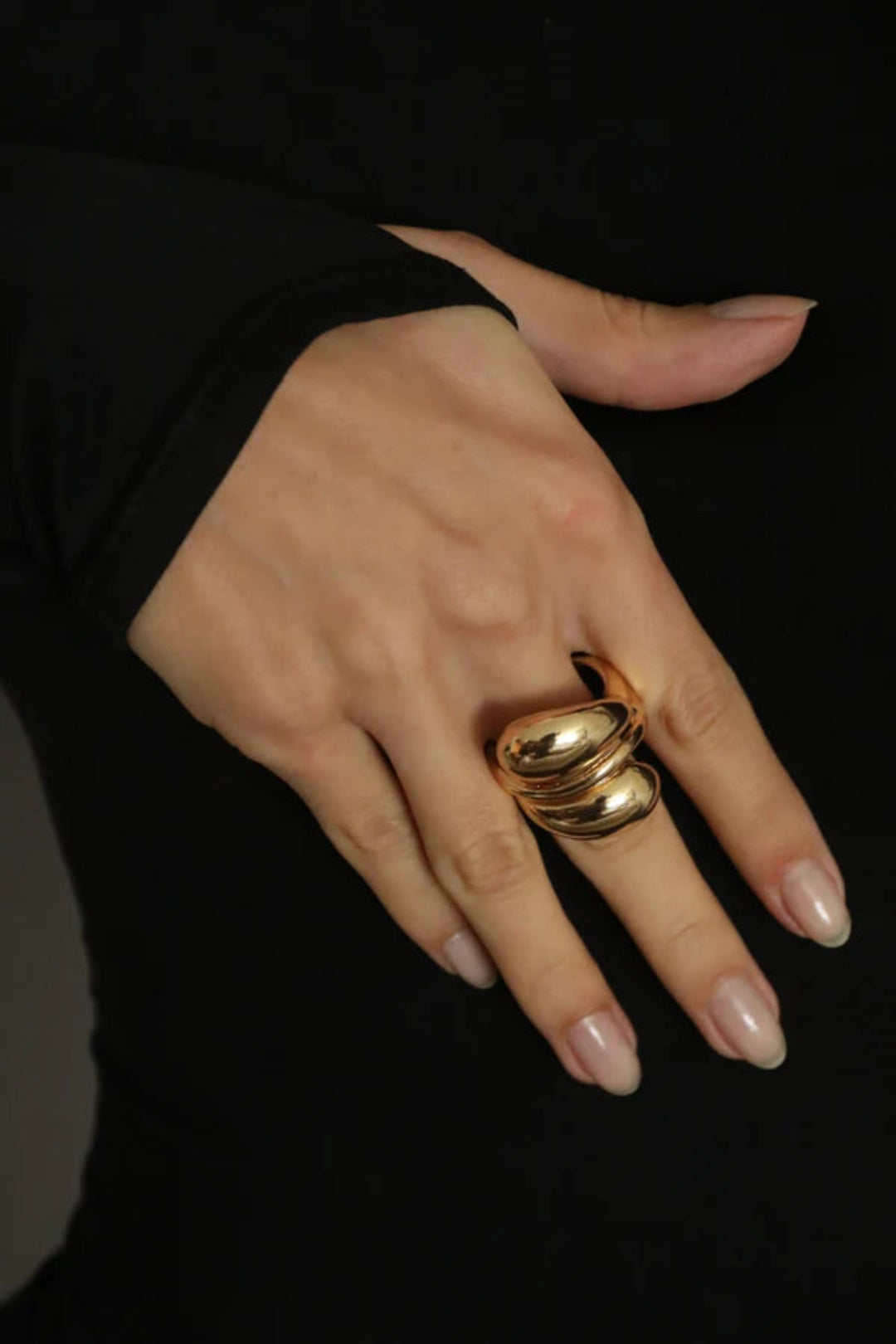 Curves Ring Gold