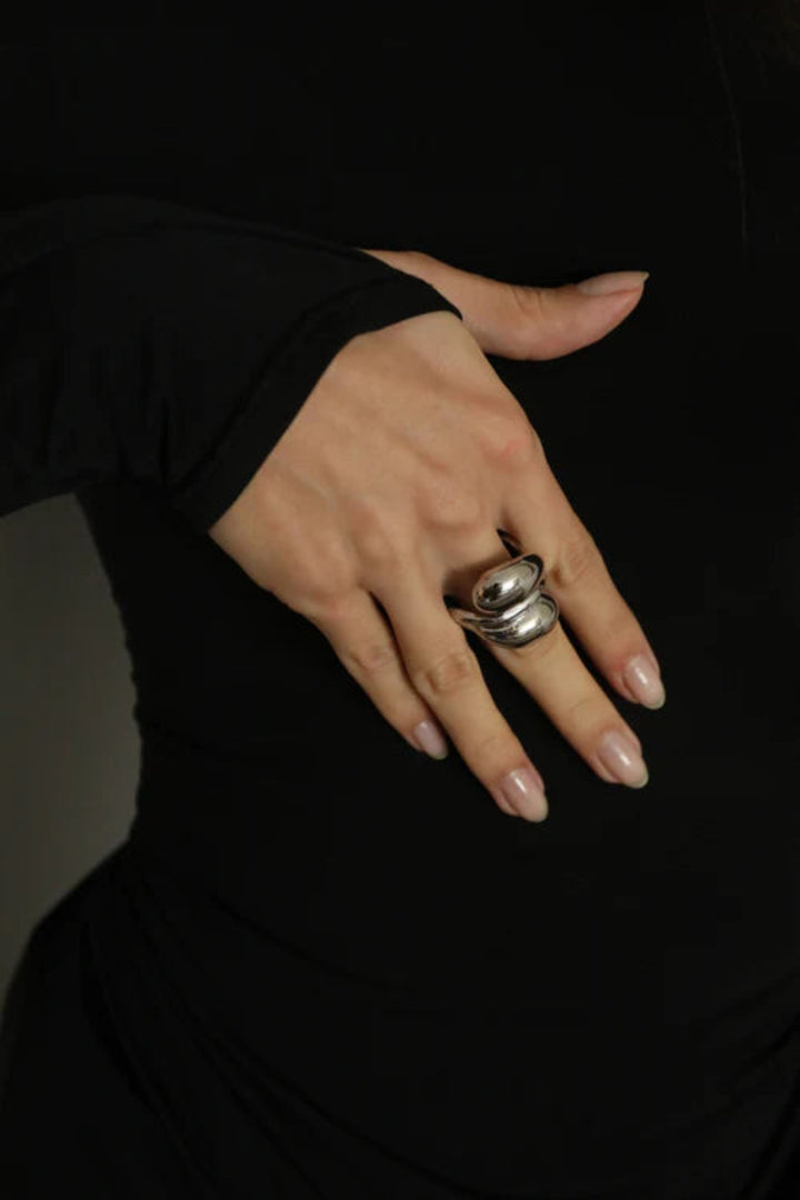 Curves Ring Silver