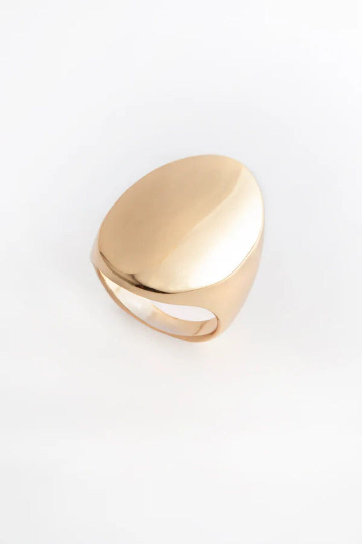 Shield Ring – Gold-Plated